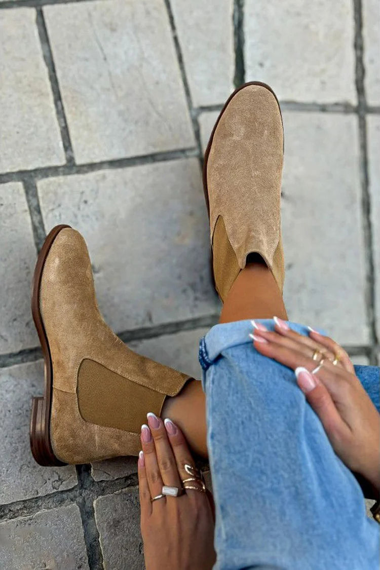 Maria™ | Chelsea Støvler i Suede