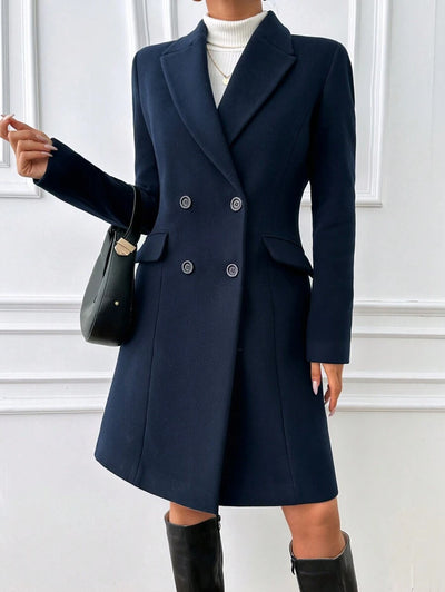 Ida | Vatteret Frakke med Bindebånd