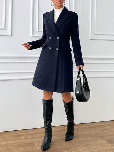 Ida | Vatteret Frakke med Bindebånd