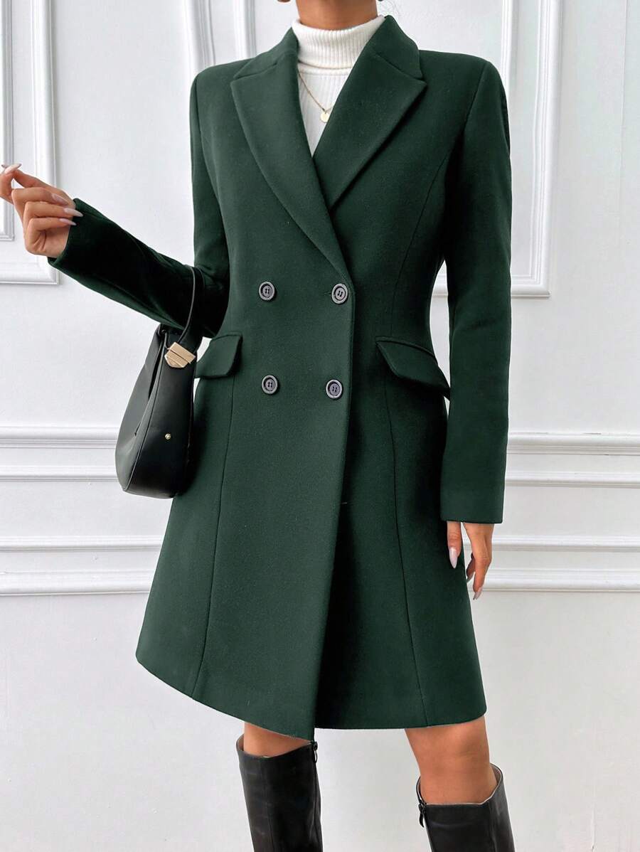 Ida | Vatteret Frakke med Bindebånd