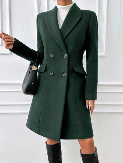 Ida | Vatteret Frakke med Bindebånd