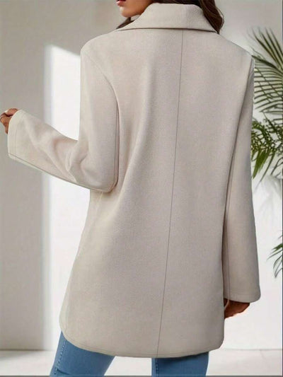 Tilde | Lang Frakke med Dobbeltradet Design