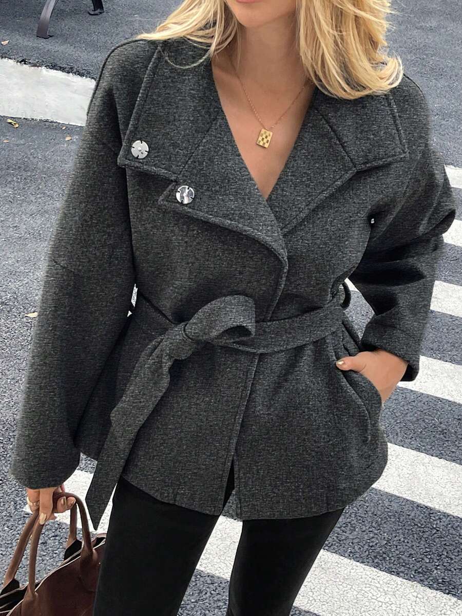 Ella | Oversized Frakke i Kunstuld