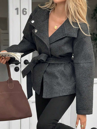 Ella | Oversized Frakke i Kunstuld