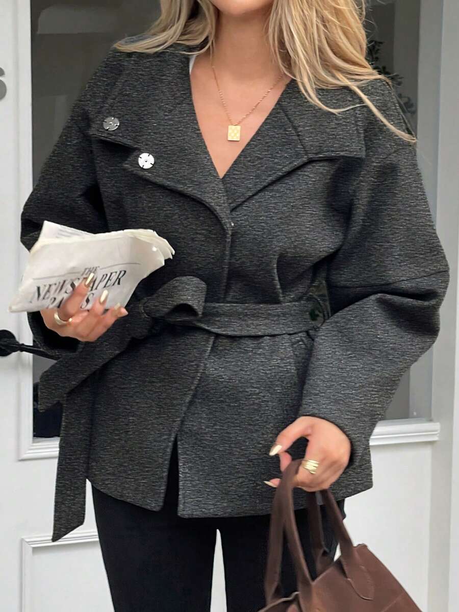 Ella | Oversized Frakke i Kunstuld