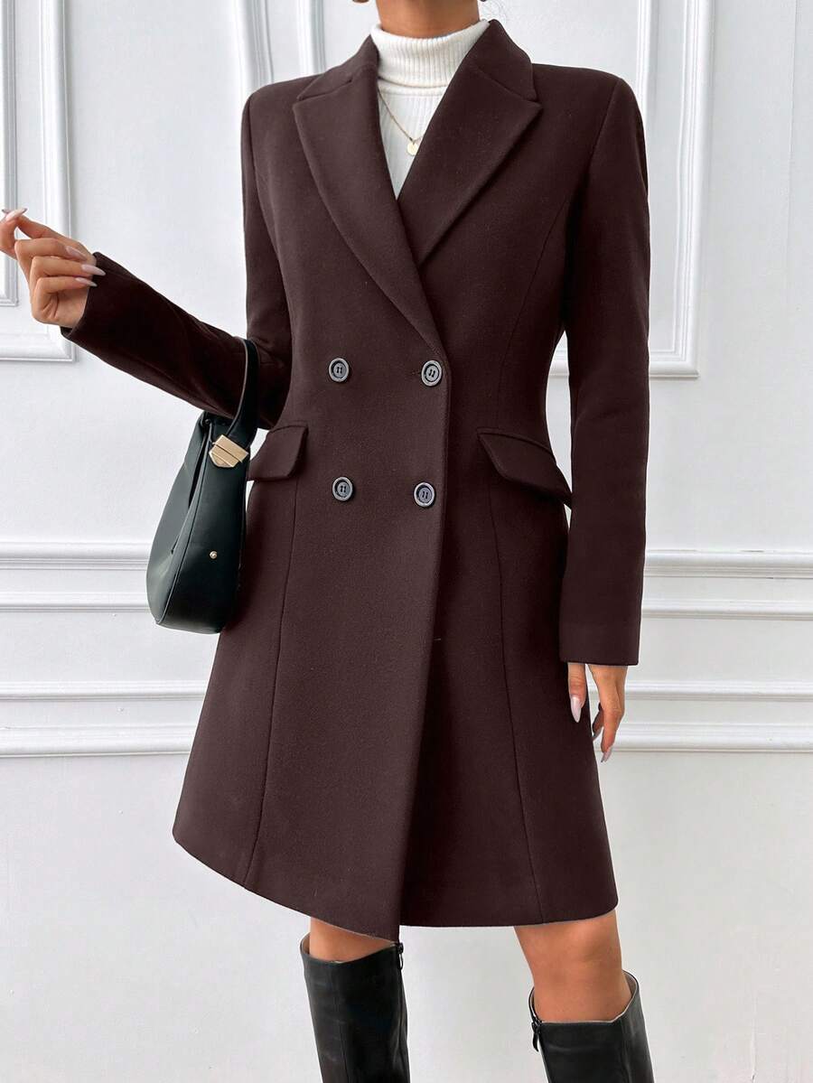 Ida | Vatteret Frakke med Bindebånd