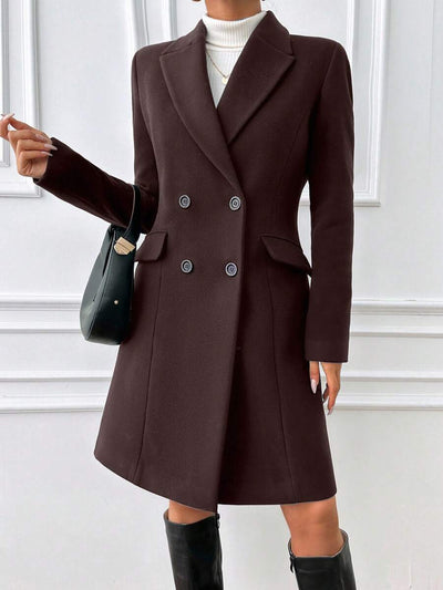 Ida | Vatteret Frakke med Bindebånd