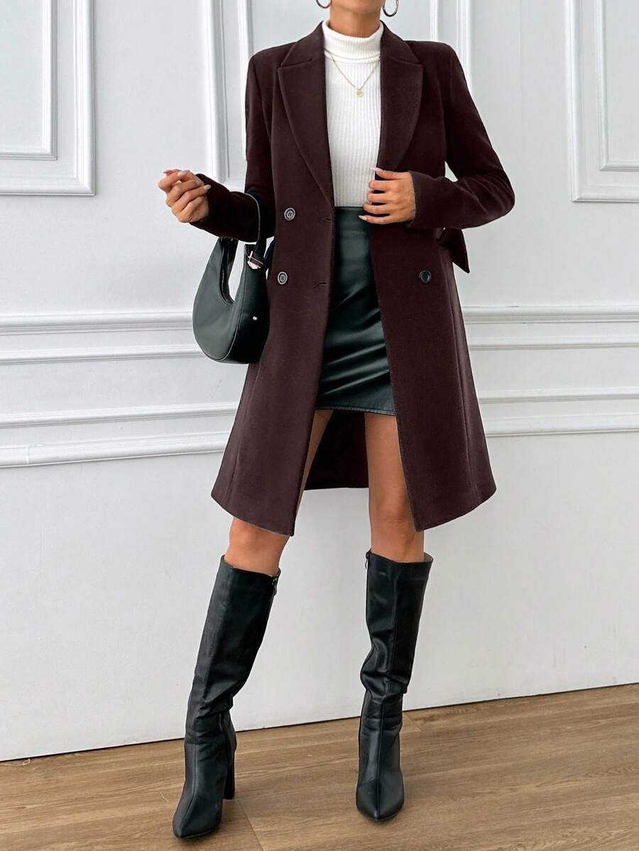 Ida | Vatteret Frakke med Bindebånd