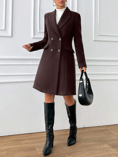 Ida | Vatteret Frakke med Bindebånd