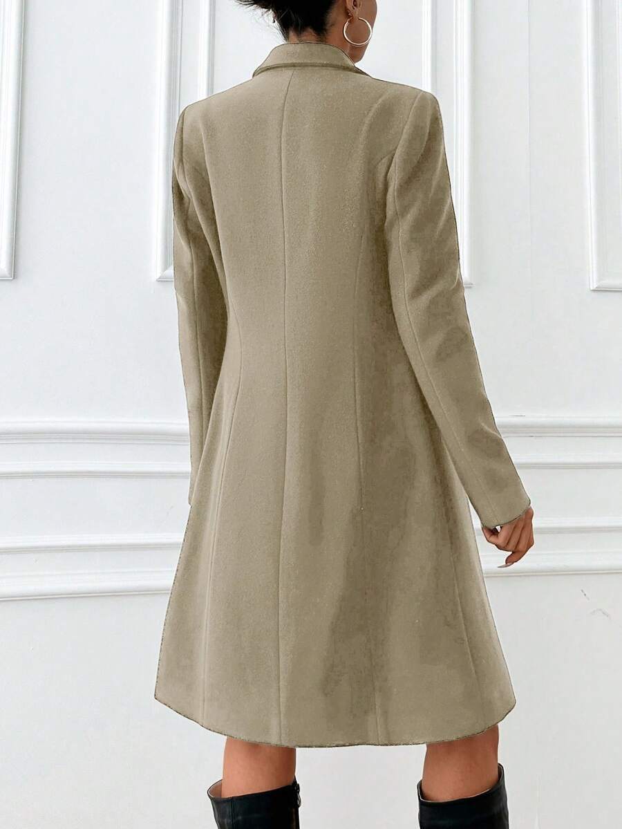 Ida | Vatteret Frakke med Bindebånd