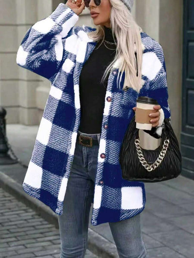 Astrid | Lang Frakke med Hætte og Bindebælte