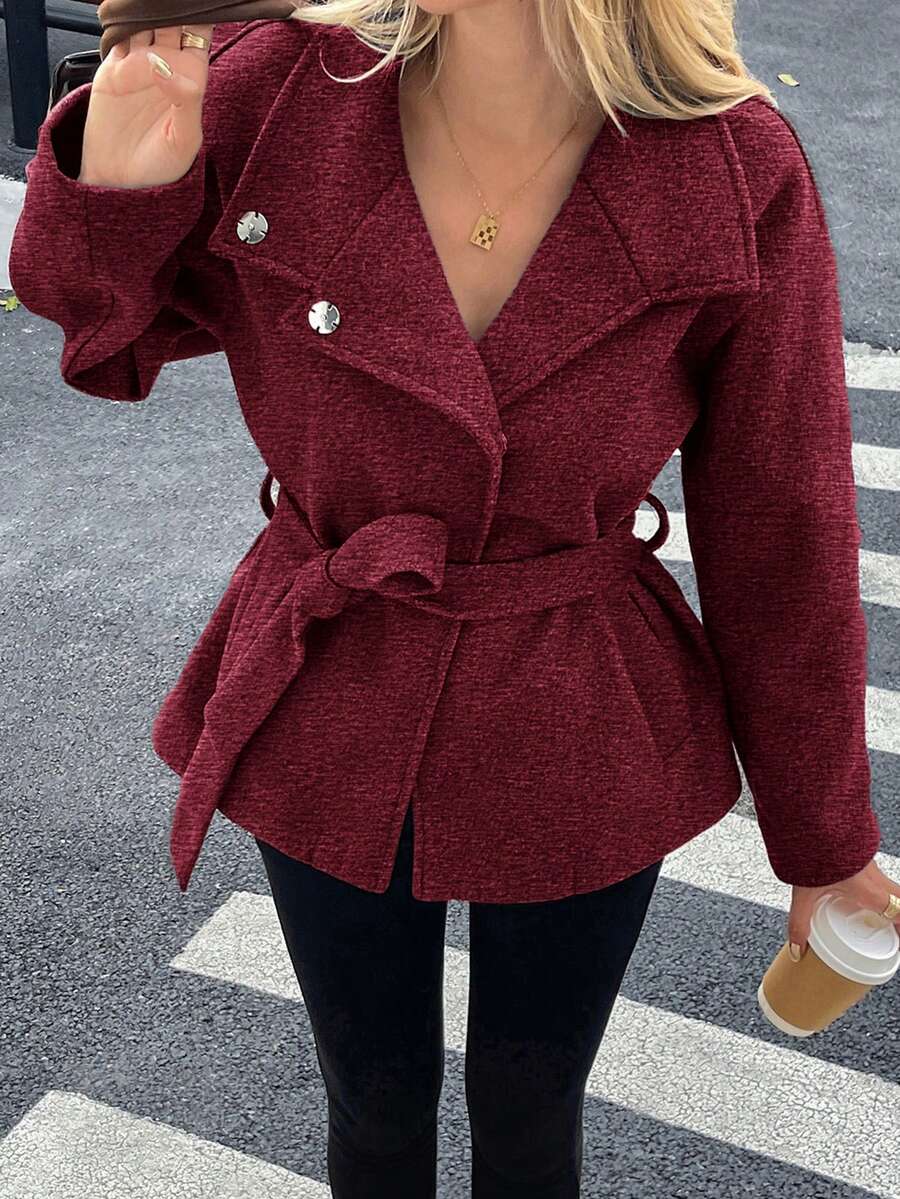 Ella | Oversized Frakke i Kunstuld