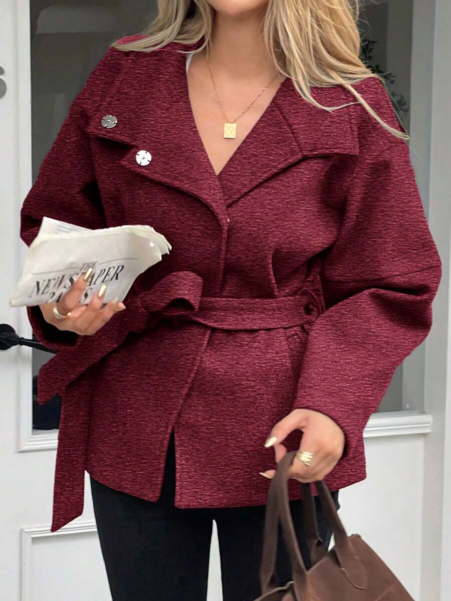 Ella | Oversized Frakke i Kunstuld