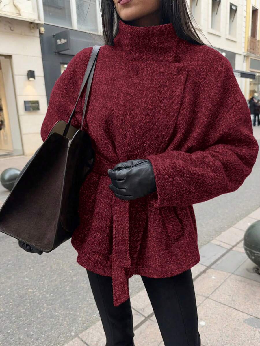 Ella | Oversized Frakke i Kunstuld