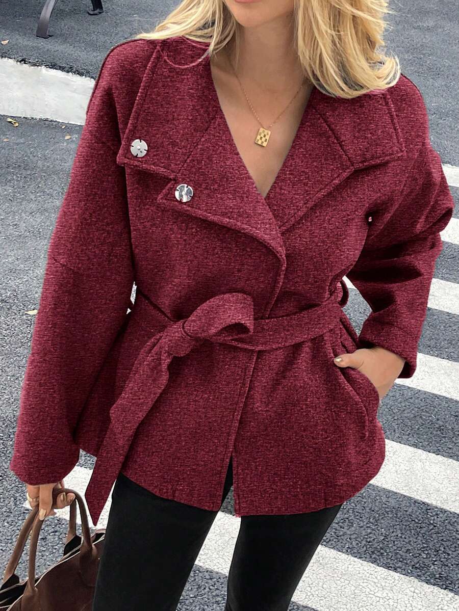 Ella | Oversized Frakke i Kunstuld