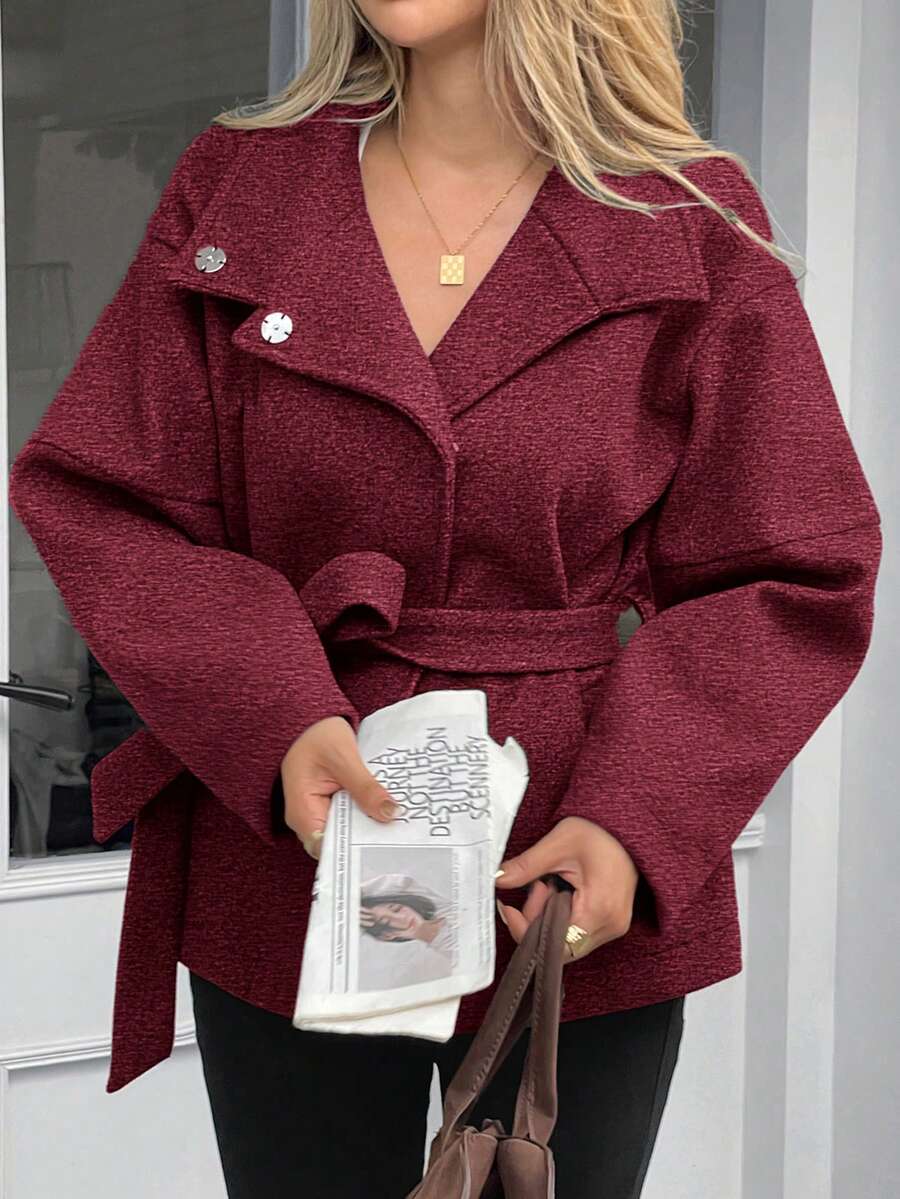 Ella | Oversized Frakke i Kunstuld