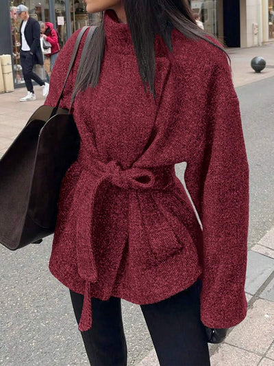 Ella | Oversized Frakke i Kunstuld