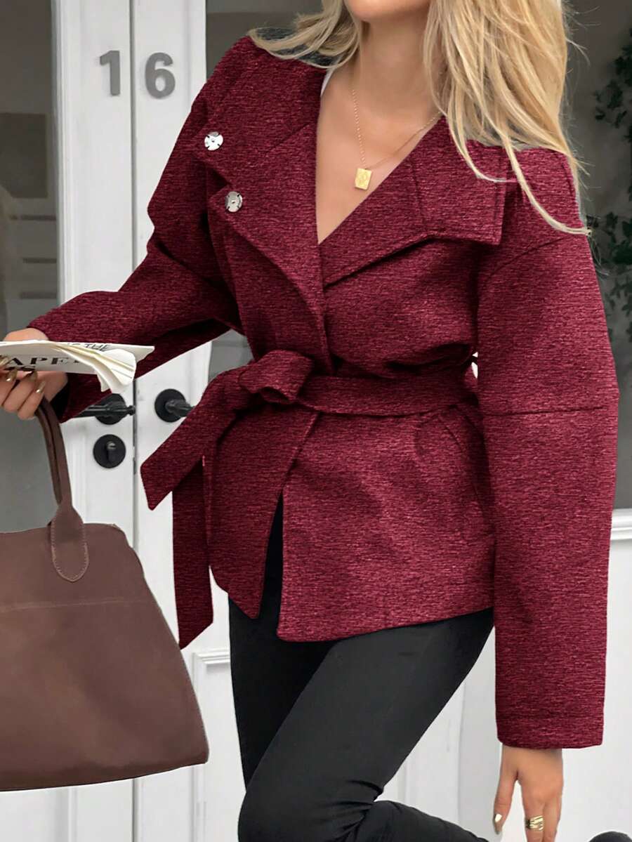 Ella | Oversized Frakke i Kunstuld