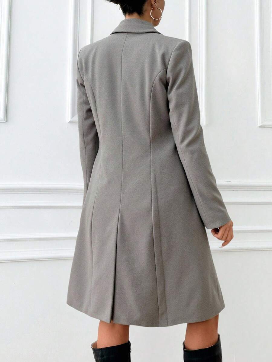 Ida | Vatteret Frakke med Bindebånd