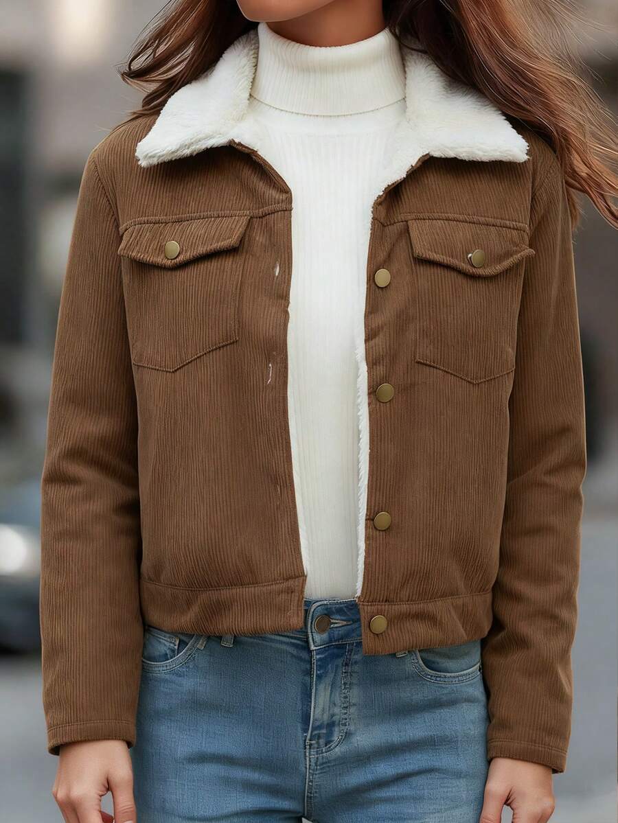 Alma | Elegant Frakke med Uldblanding