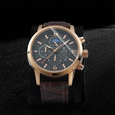 Lucien™ | Luksus Quartz Ur med Læderrem
