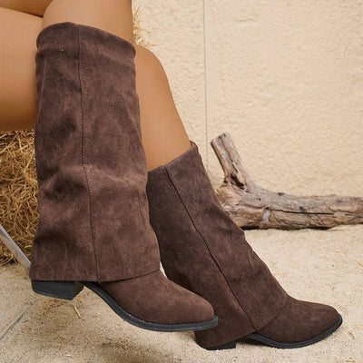 Noémie™ | Høje Suede Støvler" can be rewritten as "Noémie™ | High Suede Boots.