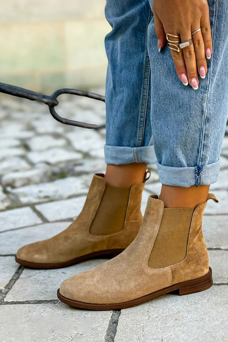 Maria™ | Chelsea Støvler i Suede
