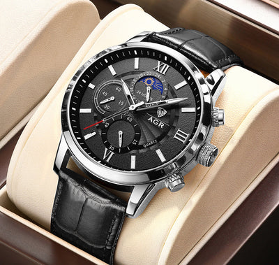 Lucien™ | Luksus Quartz Ur med Læderrem