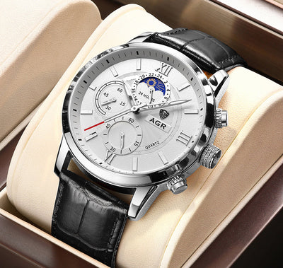 Lucien™ | Luksus Quartz Ur med Læderrem