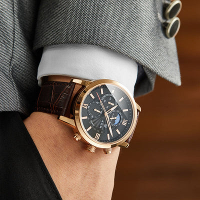 Lucien™ | Luksus Quartz Ur med Læderrem