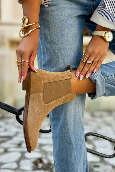 Maria™ | Chelsea Støvler i Suede