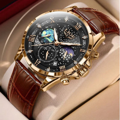 Julien™ | Luksus Månefase Ur" can be rewritten as "Julien™ | Luxury Moon Phase Watch.