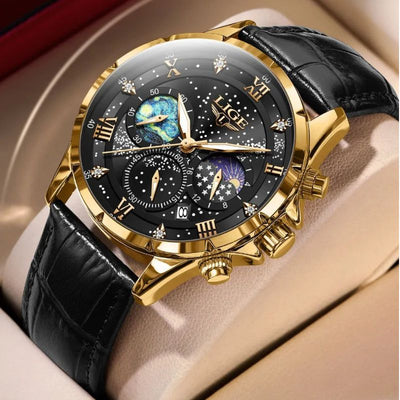 Julien™ | Luksus Månefase Ur" can be rewritten as "Julien™ | Luxury Moon Phase Watch.