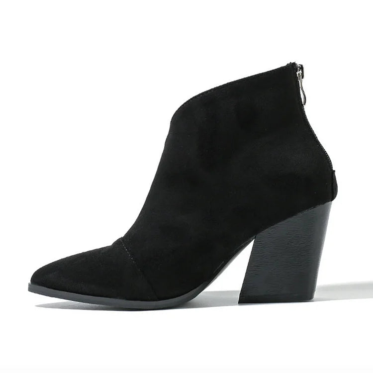 Céline™ | Elegante ruskindsankelstøvler