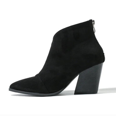 Céline™ | Elegante ruskindsankelstøvler