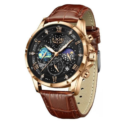 Julien™ | Luksus Månefase Ur" can be rewritten as "Julien™ | Luxury Moon Phase Watch.
