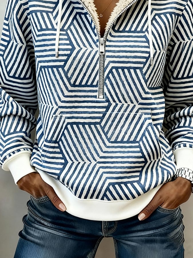 Livny | Geo Mønster Hoodie