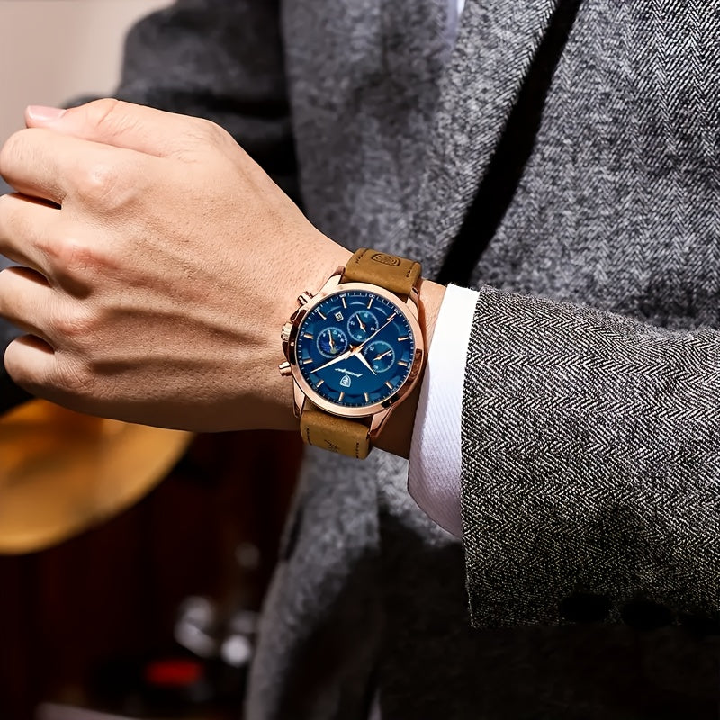 Henri™ | Klassisk Quartz Armbandsur med Kalender
