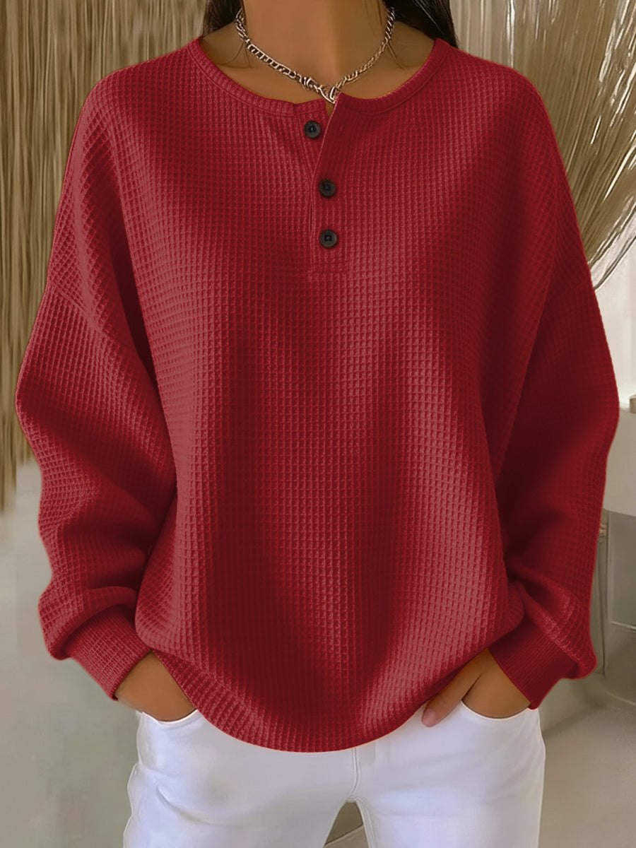 Anne | Casual sweatshirt med krave