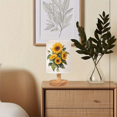 Solsikkebuket Trælamp