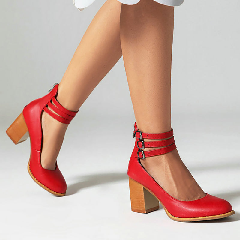 Elisa™ | Sleek Sandals with Chunky Heel