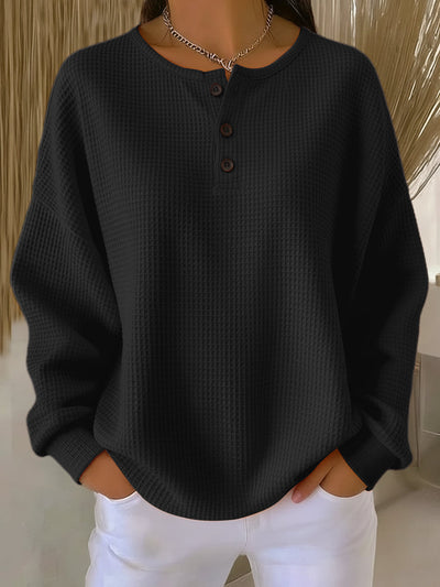 Anne | Casual sweatshirt med krave