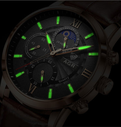 Lucien™ | Luksus Quartz Ur med Læderrem