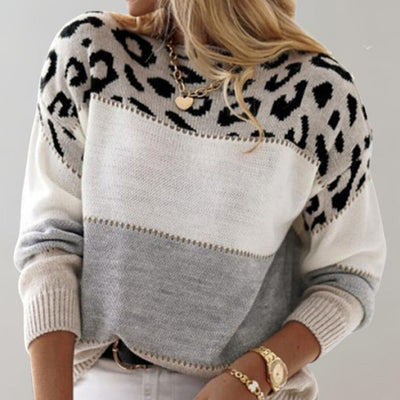 Cheyenne | Afslappet trøje med leopardprint