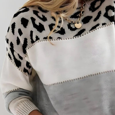 Cheyenne | Afslappet trøje med leopardprint
