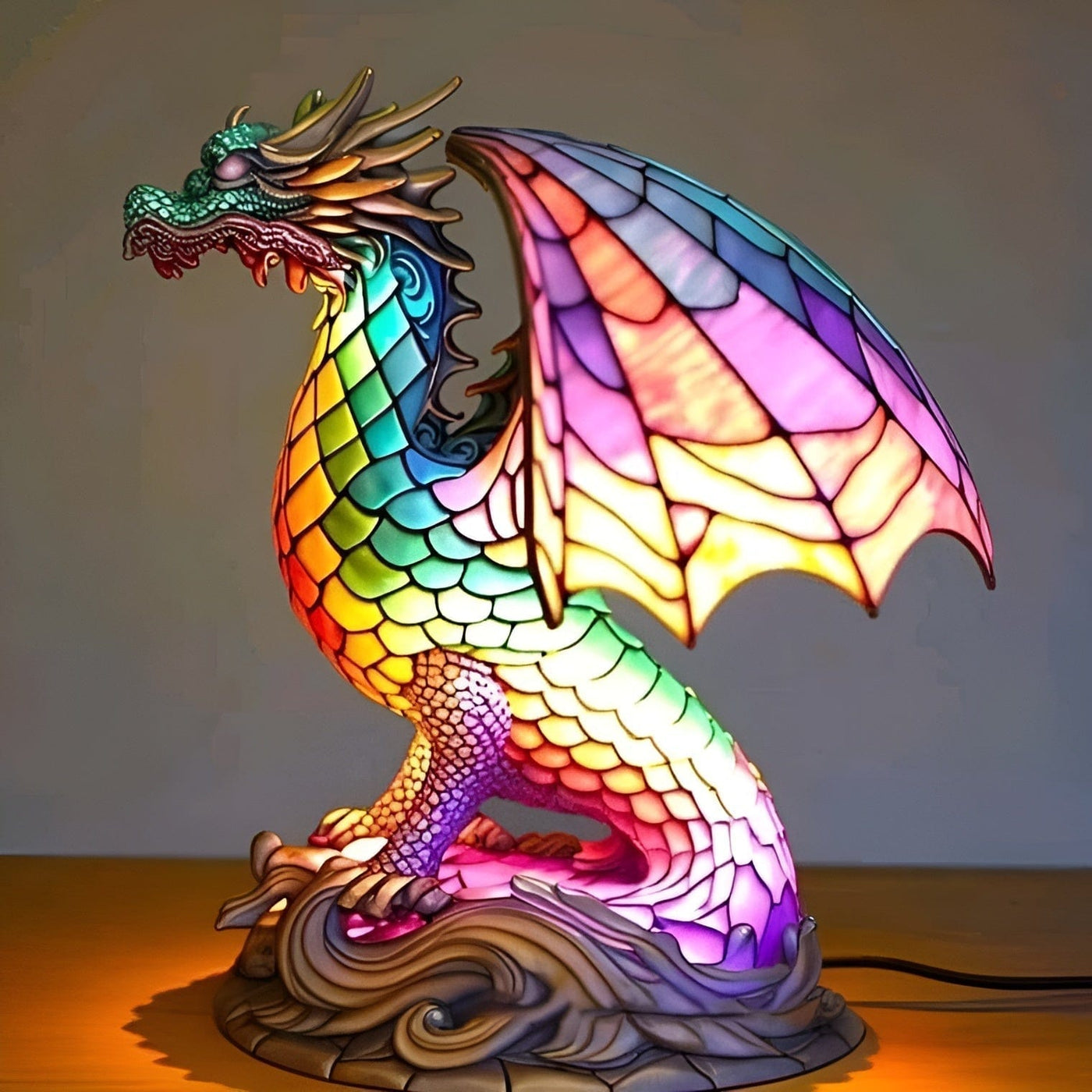 Animal Glow™ | Handcrafted Stained Glass Lamp