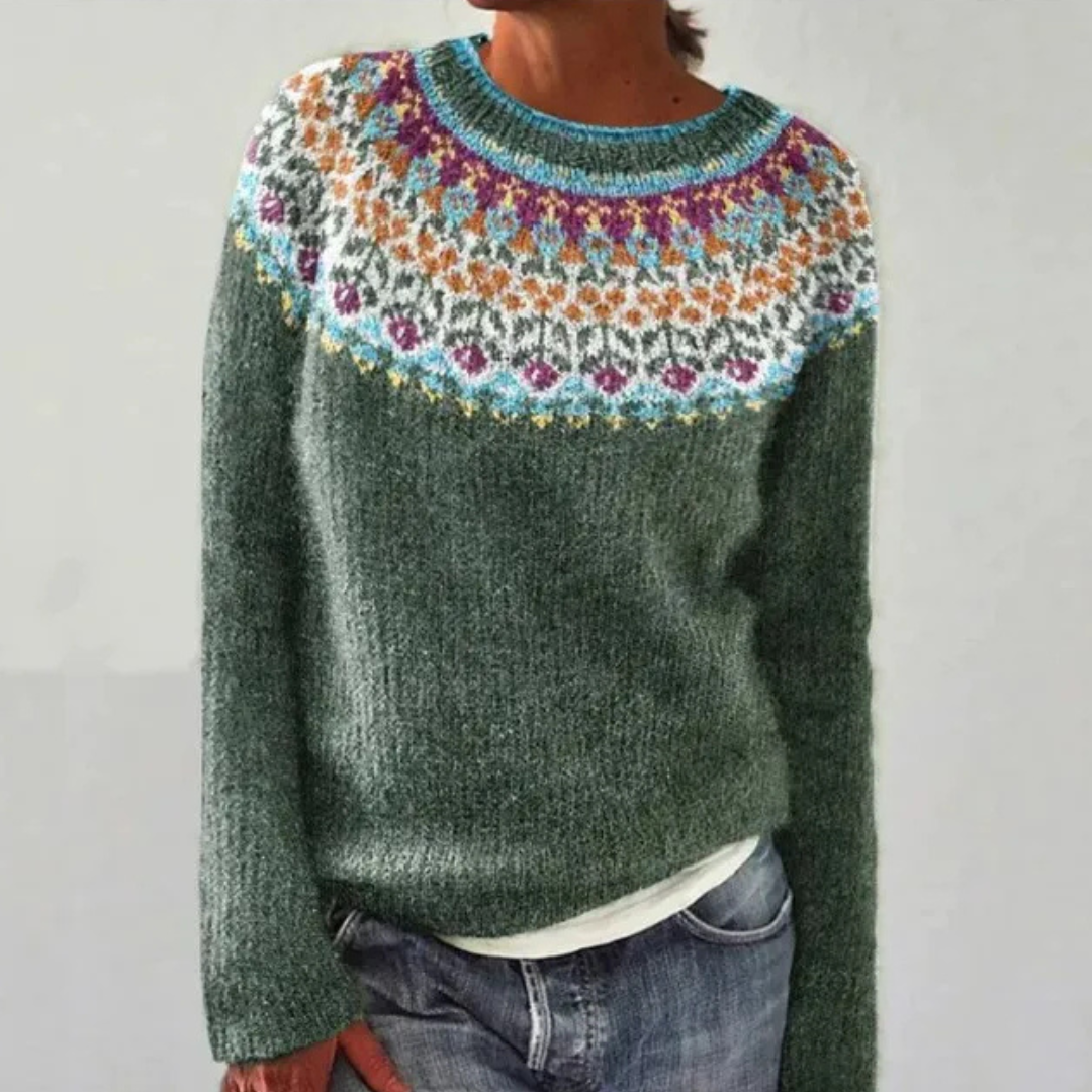 AMÉLIE | RETRO STRIKKET TRØJE