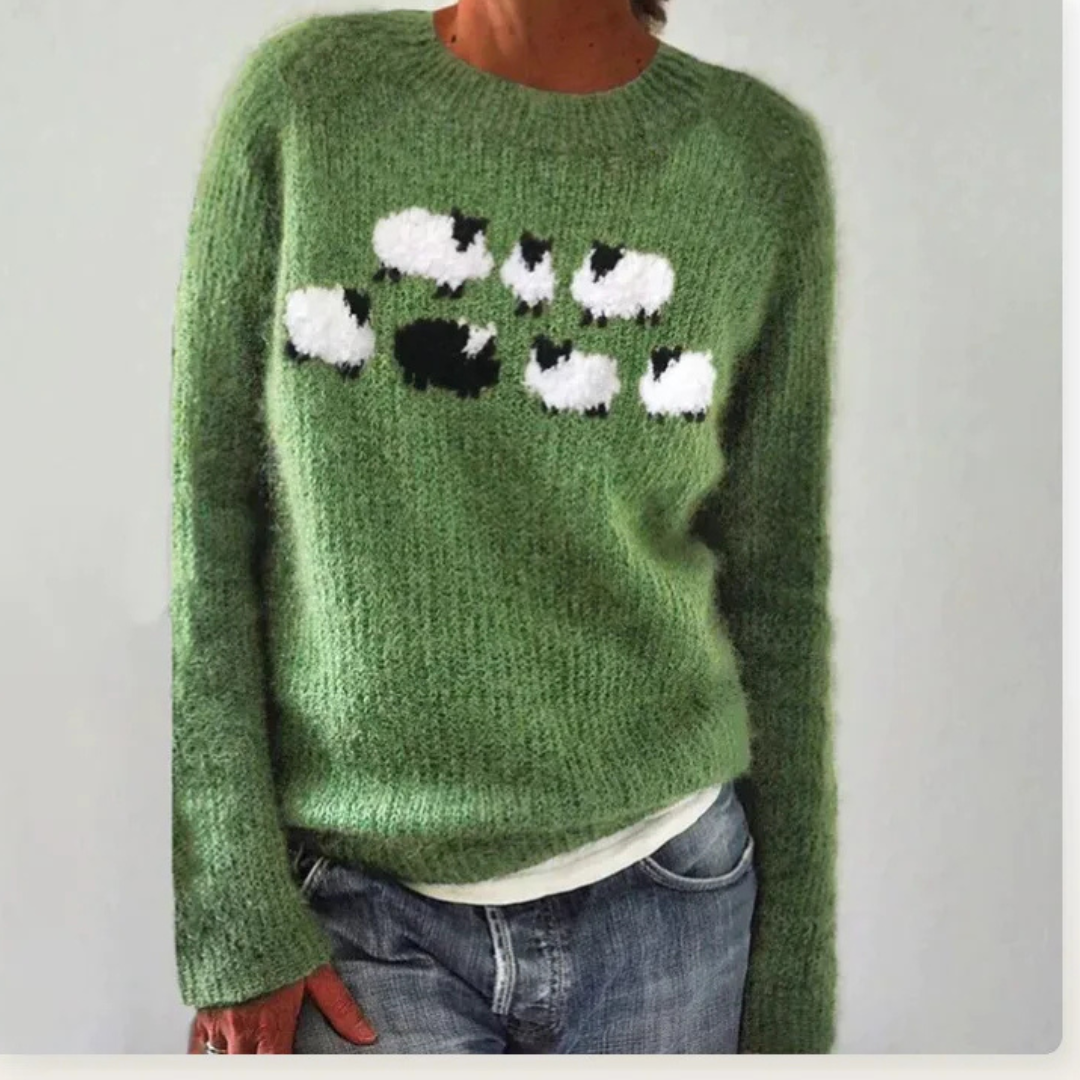 AMÉLIE | RETRO STRIKKET TRØJE