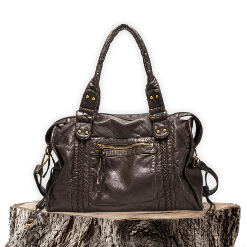 Violet™ | Klassisk Læder Tote Bag