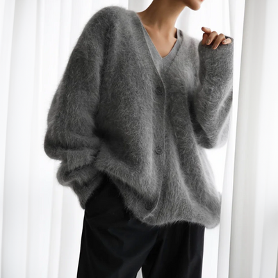 Serena | Stilfuld cardigan i pels